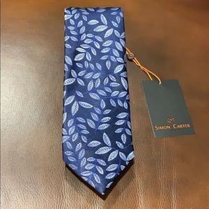 Simon Carter tie 100% silk NWT